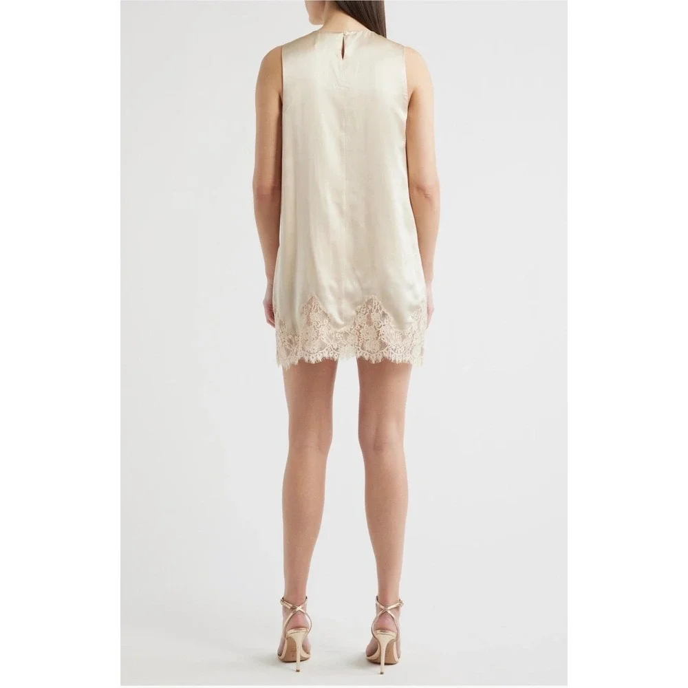 NWT Reformation Jessalyn Sleeveless Lace Silk Minidress NEW - Picture 2 of 6